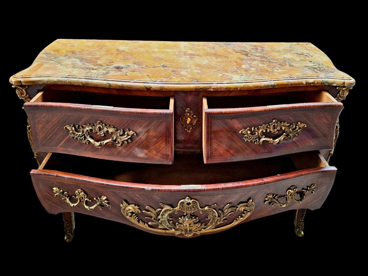 Napoleon III Marquetry Chest Of Drawers -photo-4