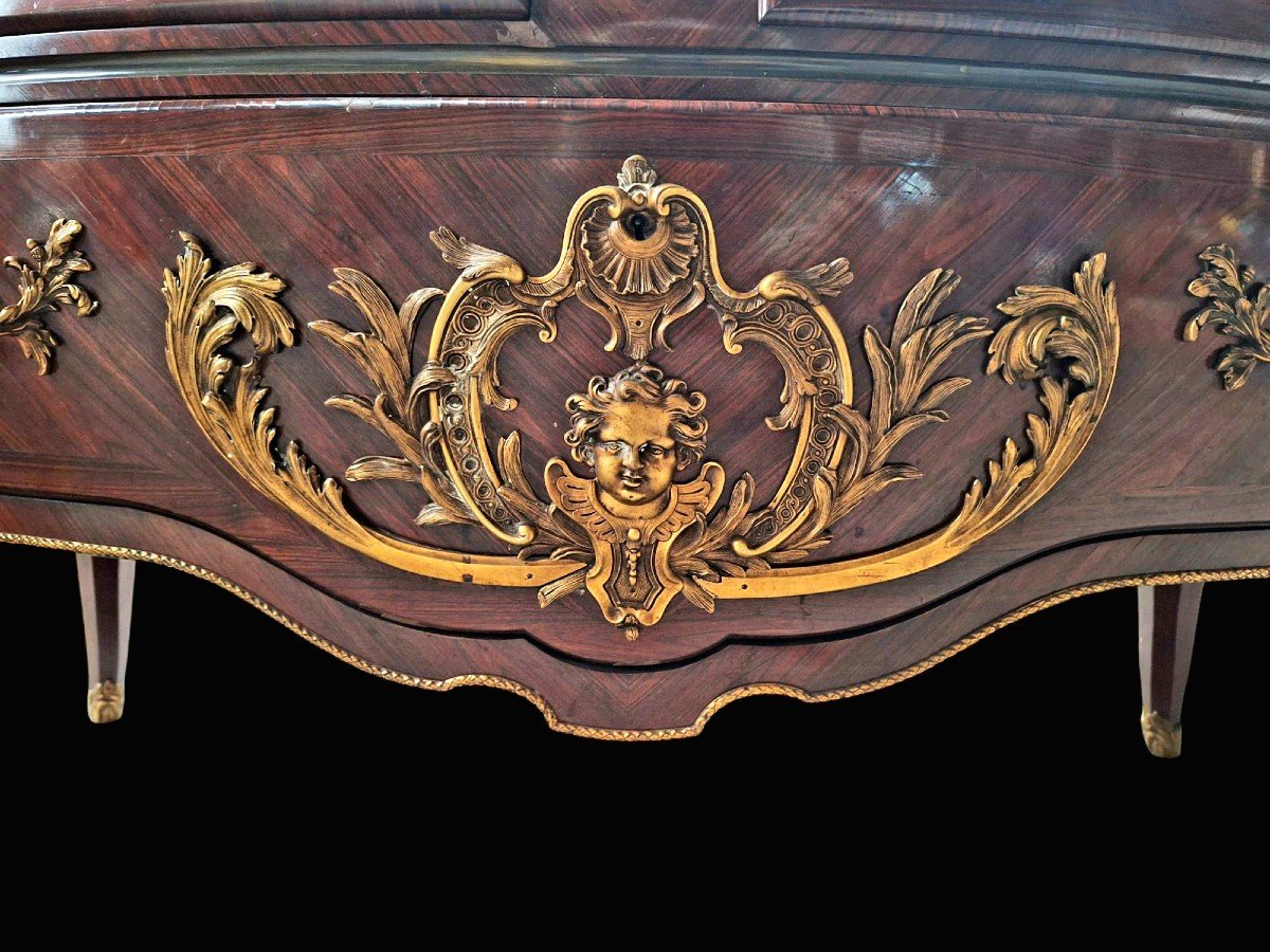 Napoleon III Marquetry Chest Of Drawers -photo-6