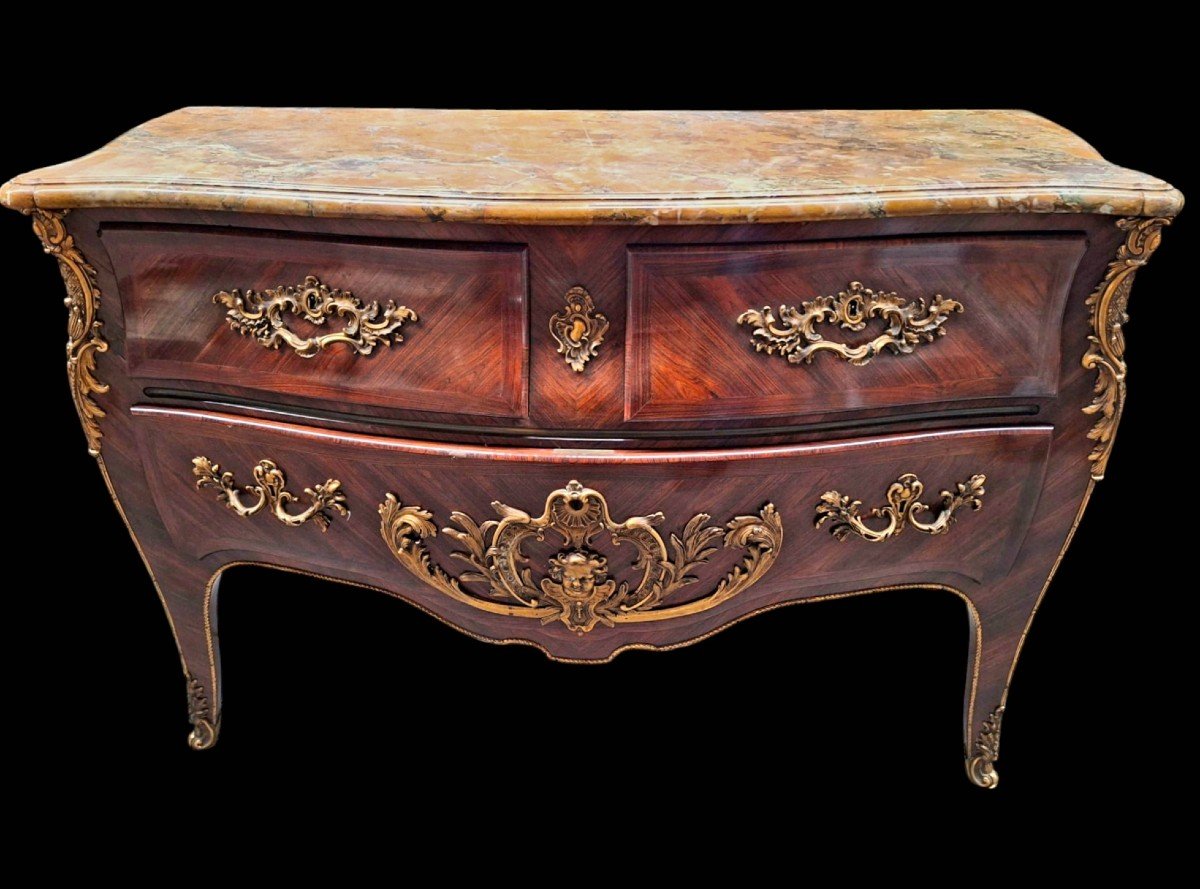 Napoleon III Marquetry Chest Of Drawers 