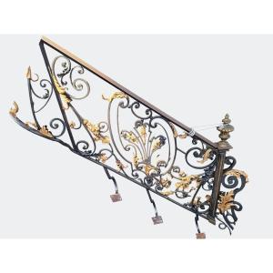 A Wrought Iron Stair Railing