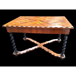 Dutch Marquetry Table.