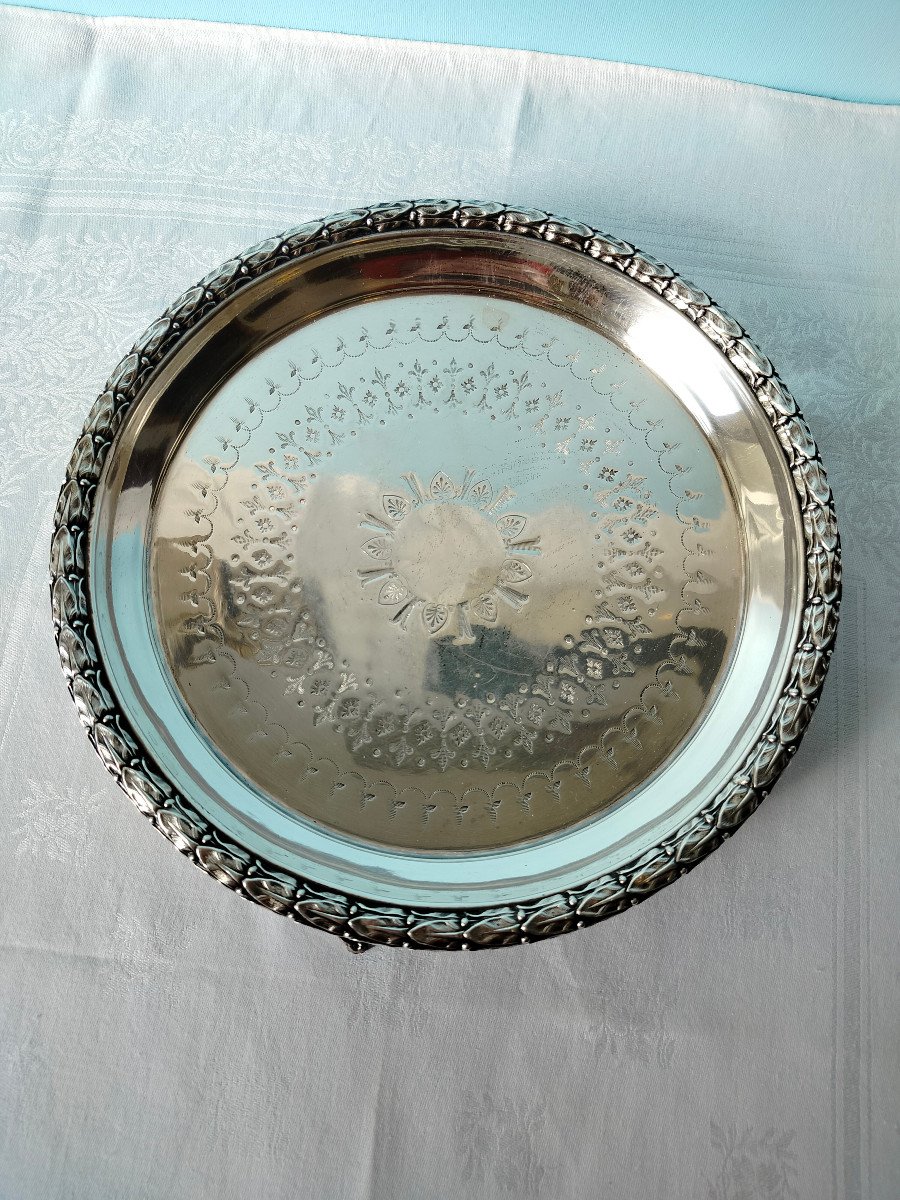 English Salver XIX C.-photo-2