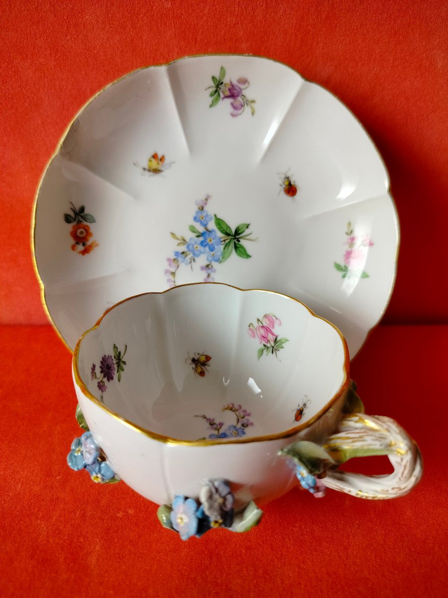 Tasse en porcelaine Meissen XIX s.-photo-8