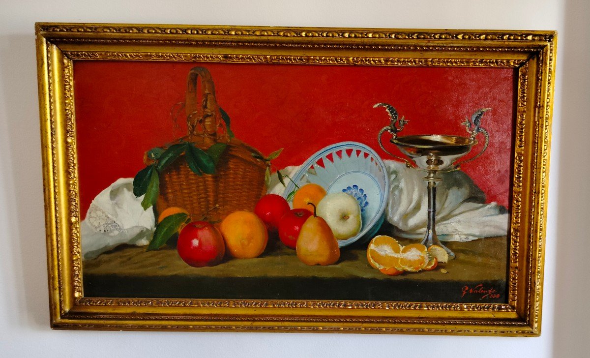 Still Life Apples Pears And Oranges