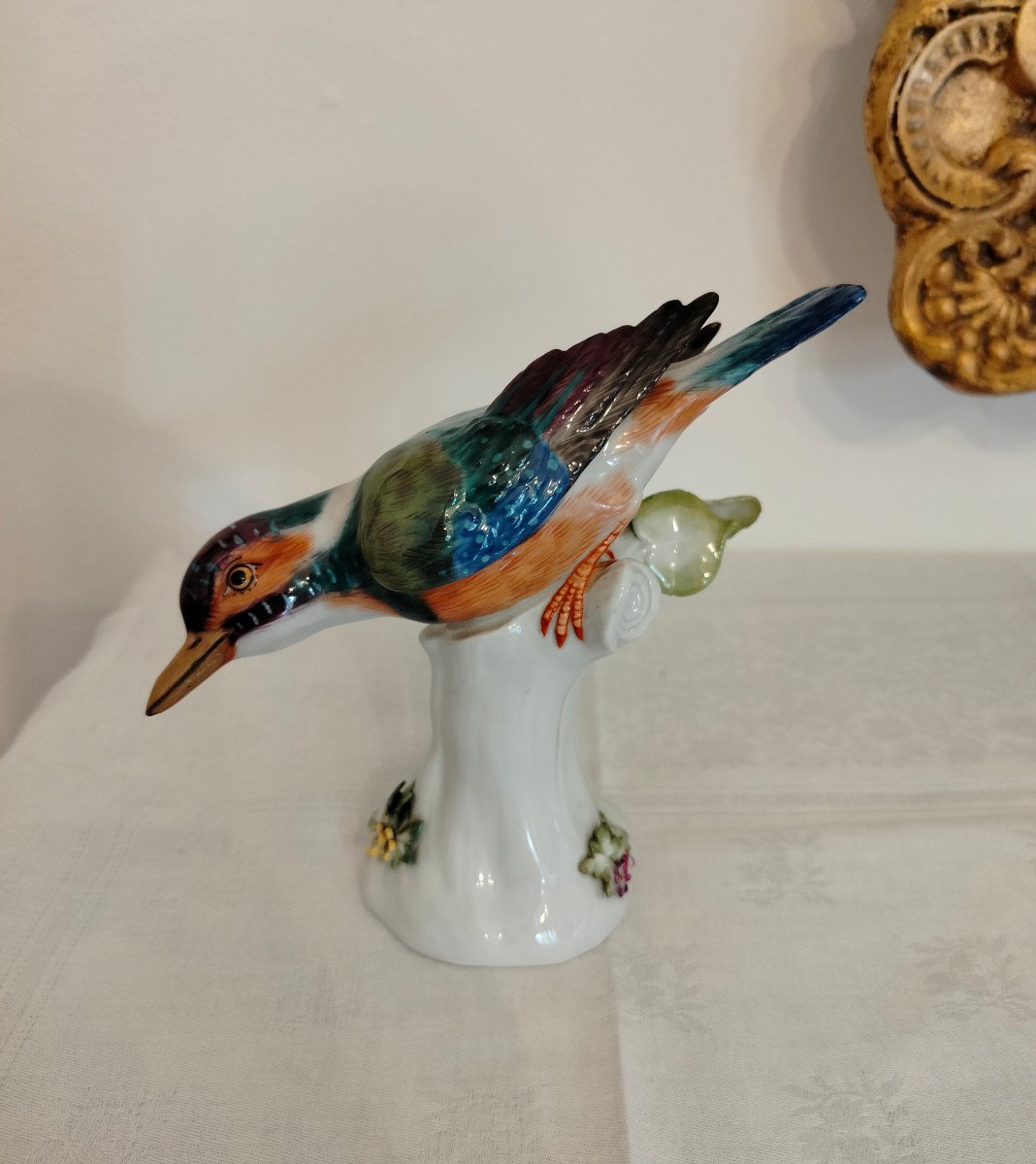 Bird Kingfisher Meissen 