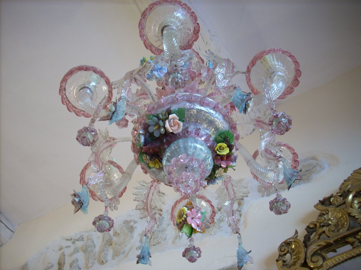 Murano Chandelier 6 Lights-photo-2