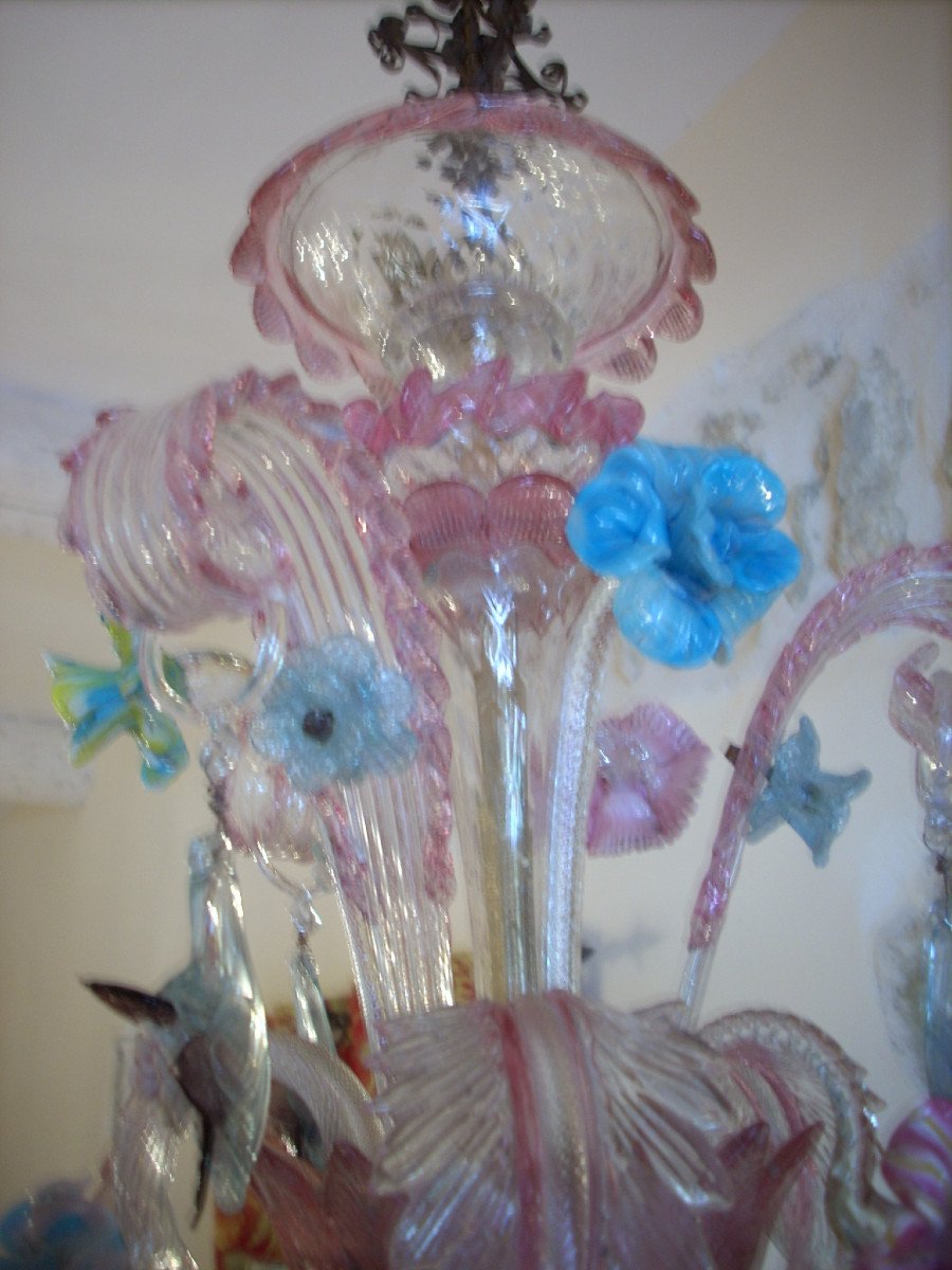 Murano Chandelier 6 Lights-photo-1