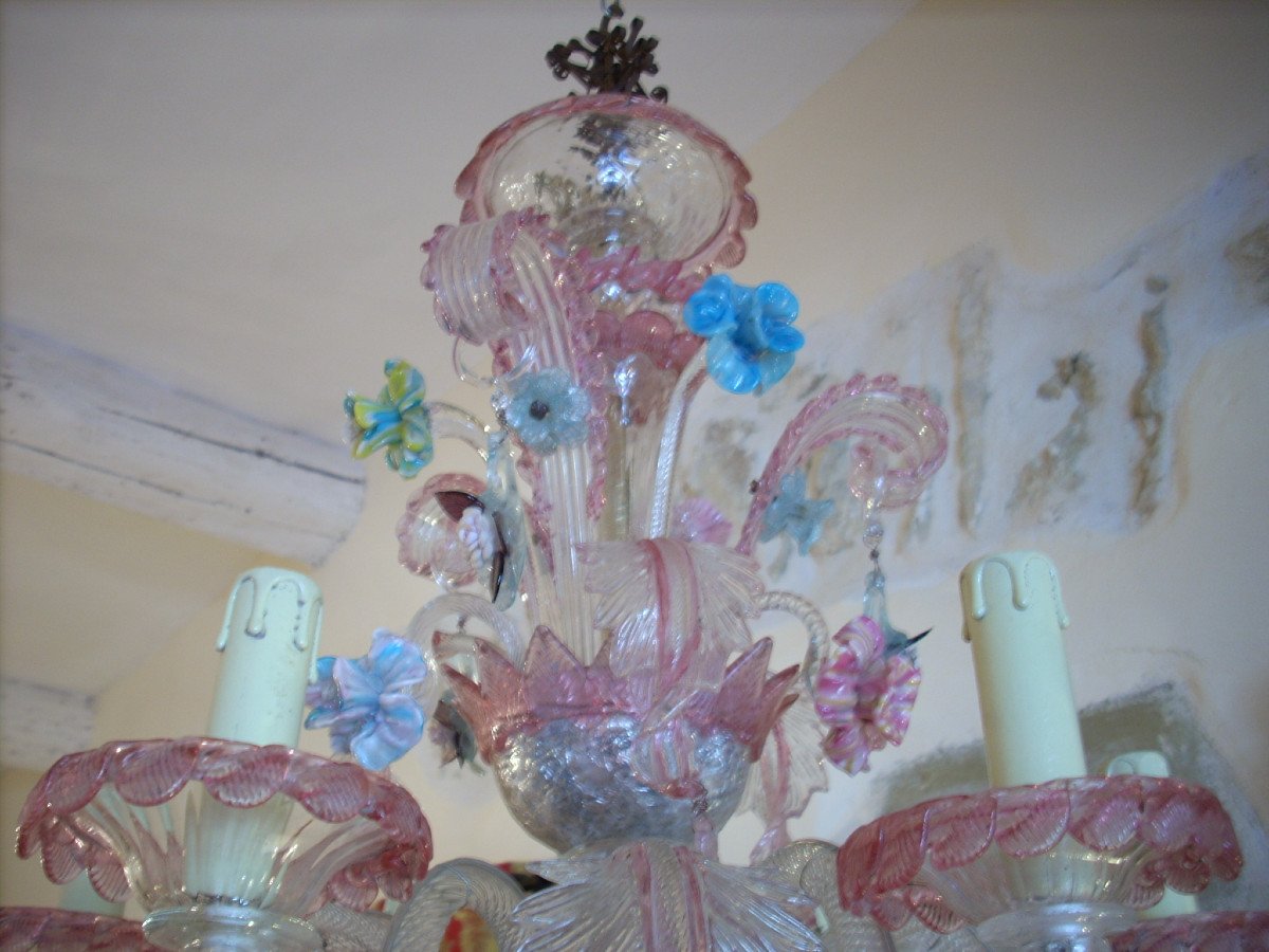 Murano Chandelier 6 Lights-photo-2