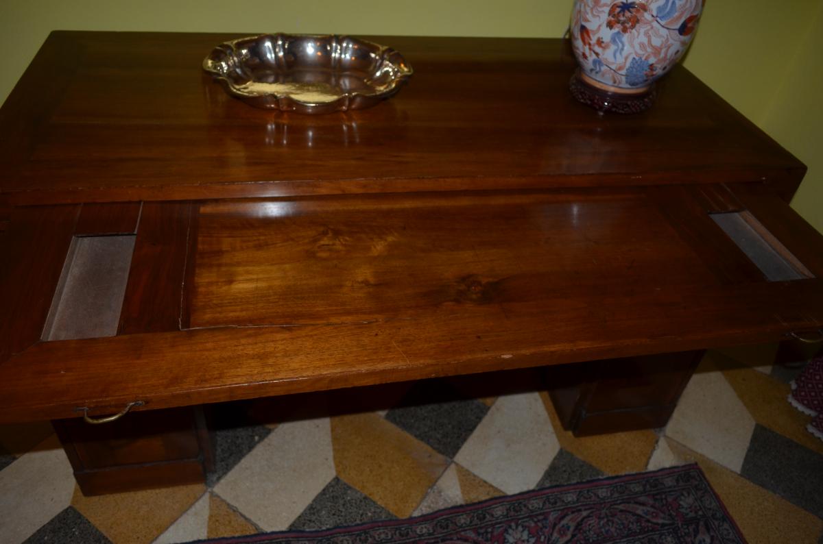 Office Desk Solid Blond Walnut Directory -photo-2