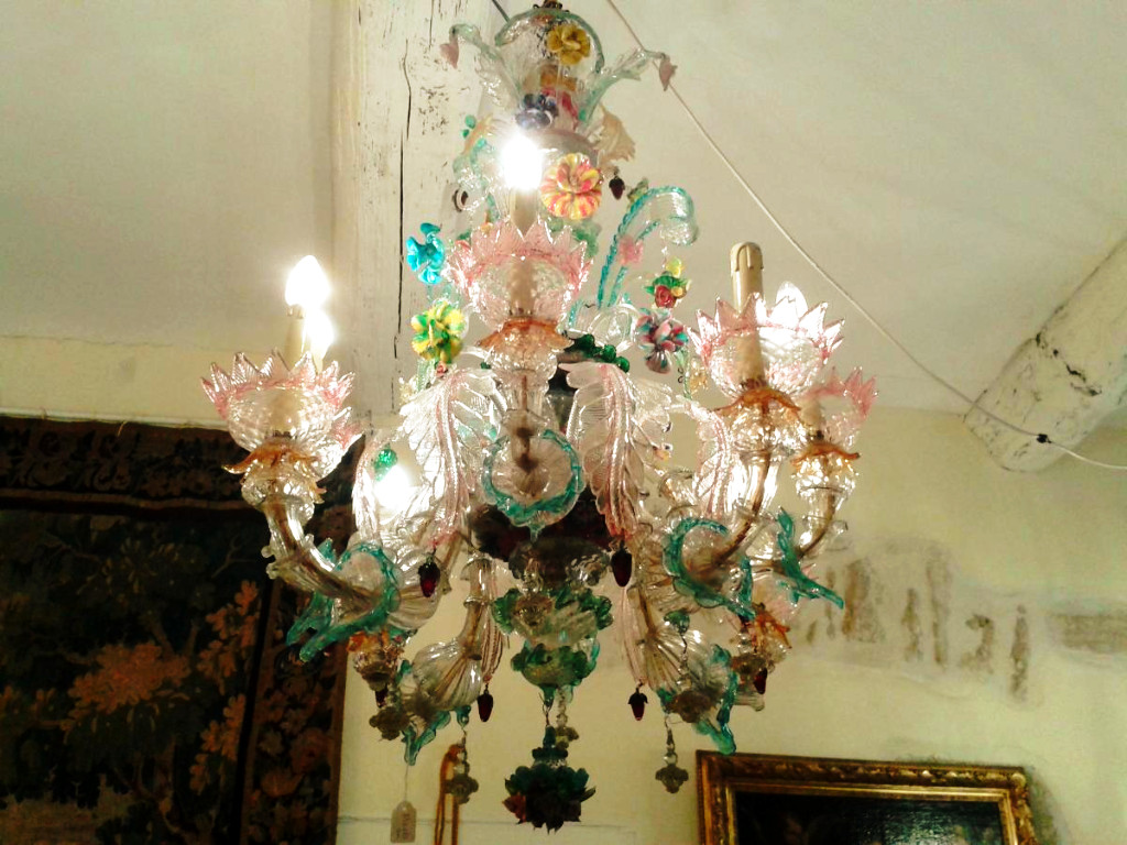 Murano Glass Chandelier, Venice, 8 Lights -photo-3