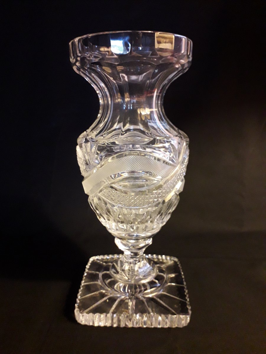 Crystal Vase Cut Bohemian-photo-2