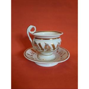 Cup  With Saucer Paris Porcelain