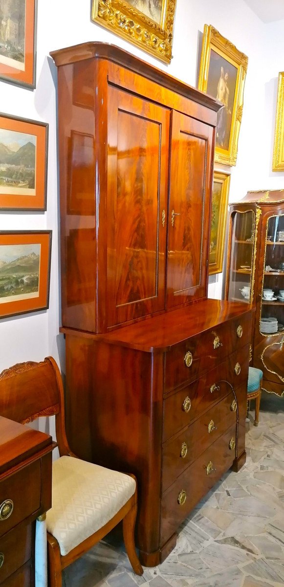 Cabinet Empir-biedermeier XIX Vers 1810/30-photo-2