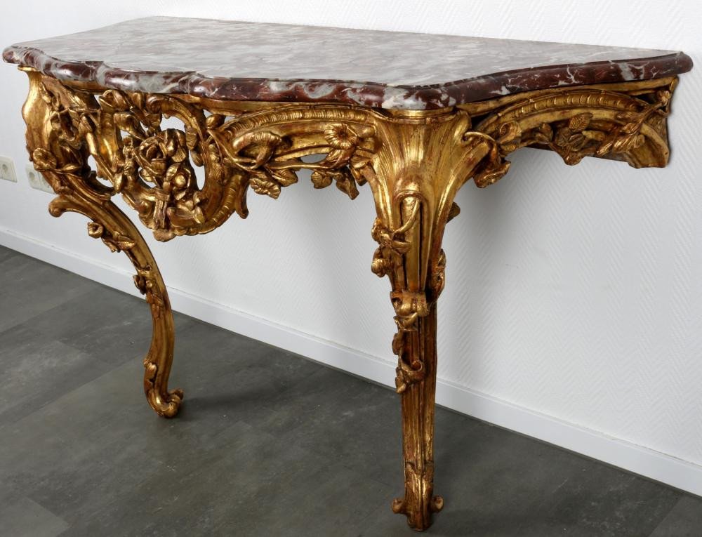 Louis XV Style Console From The 18th Century Circa 1750-photo-3