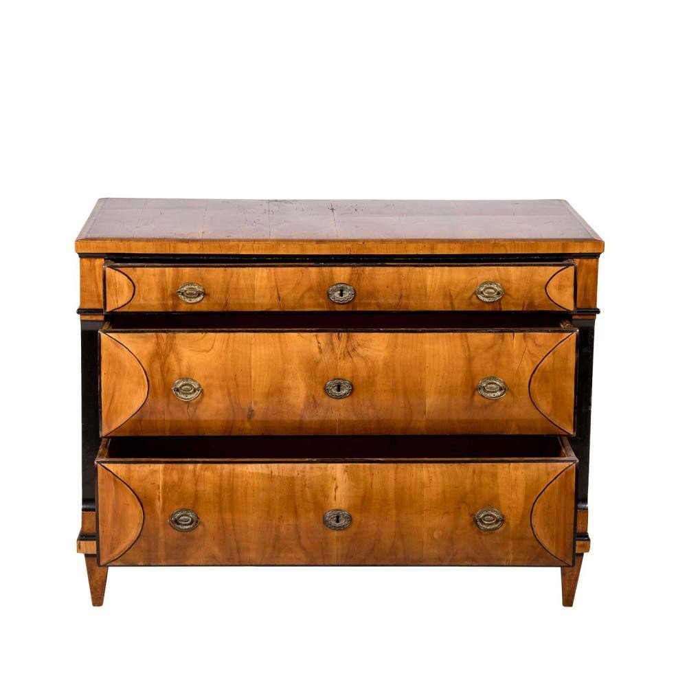 Biedermeier-empire Commode With Unconventional Drawers, 1820-1830,-photo-1