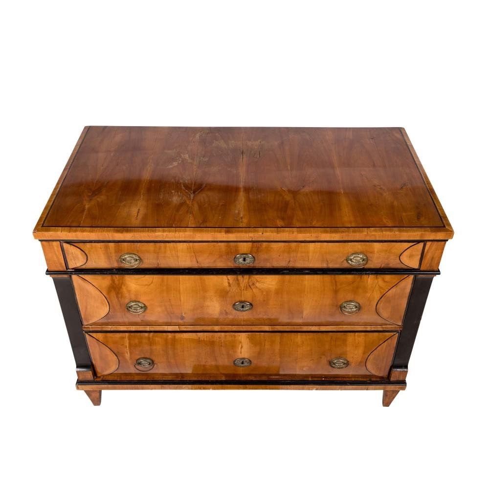 Biedermeier-empire Commode With Unconventional Drawers, 1820-1830,-photo-2