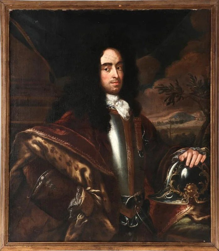 Willem Wissing Portrait Of A Man In Armor And Ermine Cloak, 17th Century - Attribution!-photo-2