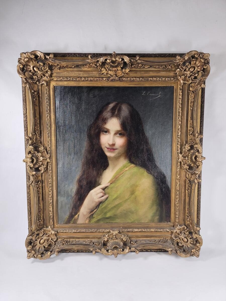 The Girl In Green By Louise Canuet, 19th Century France, It's Crazy!!!-photo-2