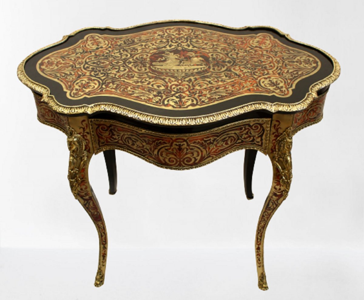 Table Boulle 19&egrave;me Si&egrave;cle Vers 1860 Magnifique !!!