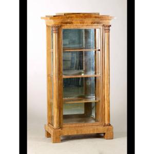 Biedermeier Veined Showcase, 19th Century, 1820