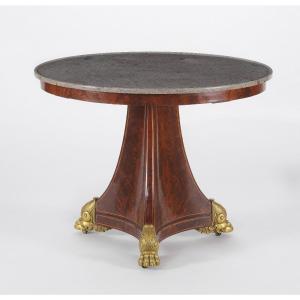 19th Century Empire Table Circa 1810 Origin Château Du Canton De Vaud