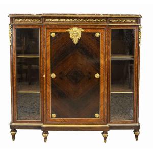 Rare And Original Piece Of Furniture By François Linke, It Is 100% Attributed To The Furniture Of This Ebony