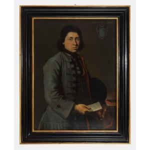 Portrait Of A Gentleman With A Letter, 18th Century, 1716