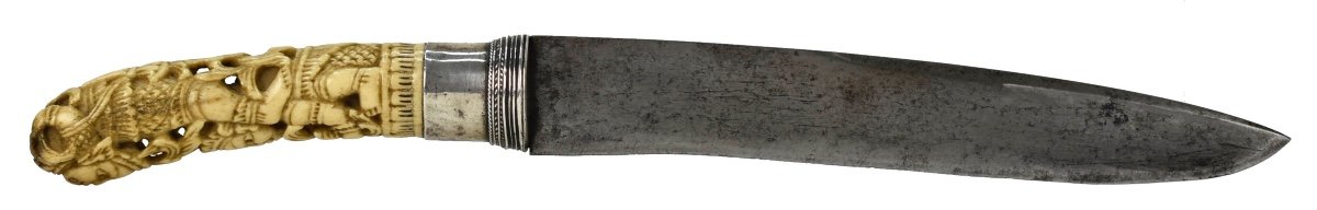 Burmese Dagger With Carved Handle-photo-3