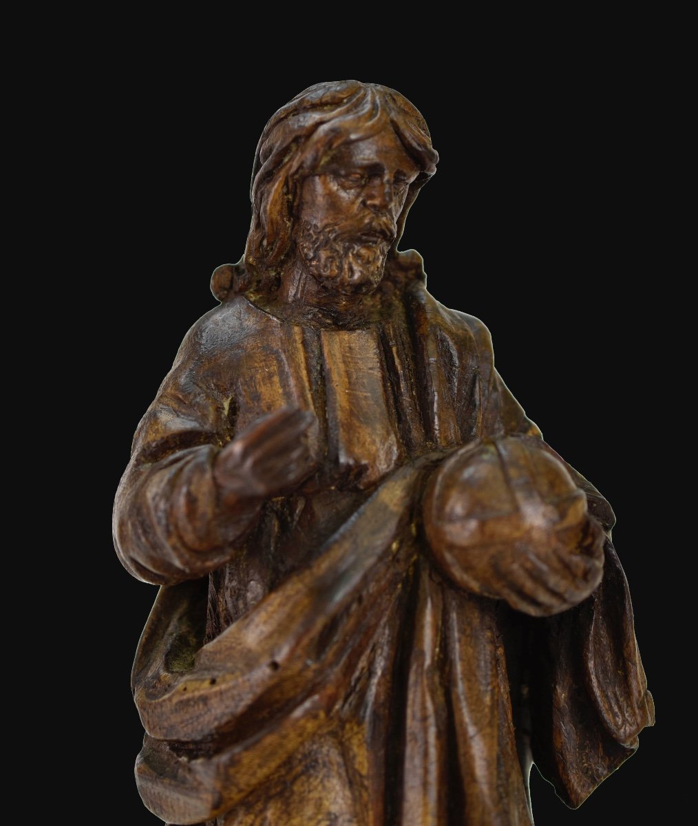 Wooden Sculpture By Salvator Mundi-photo-2