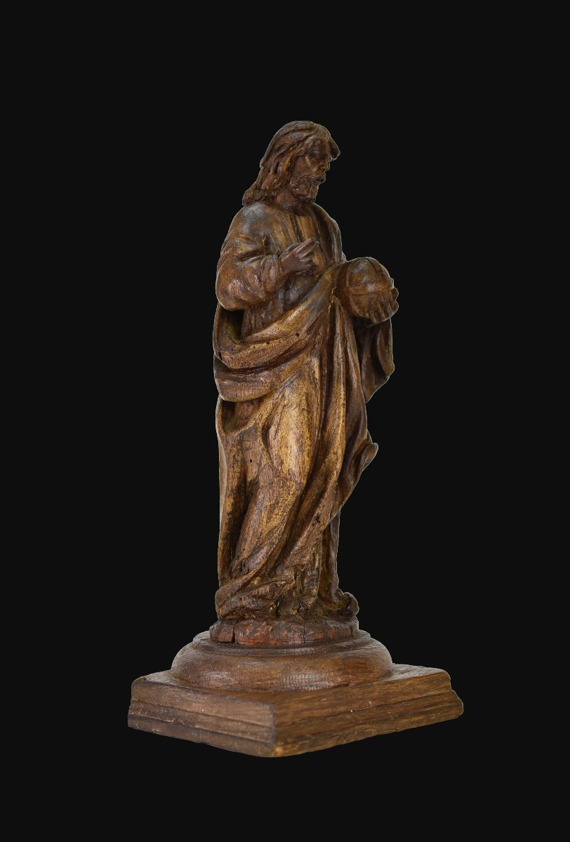 Wooden Sculpture By Salvator Mundi-photo-4