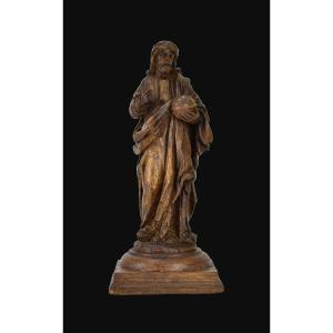 Wooden Sculpture By Salvator Mundi