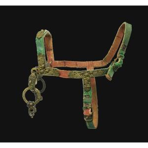 Gilded Copper Horse Bridle And Rump