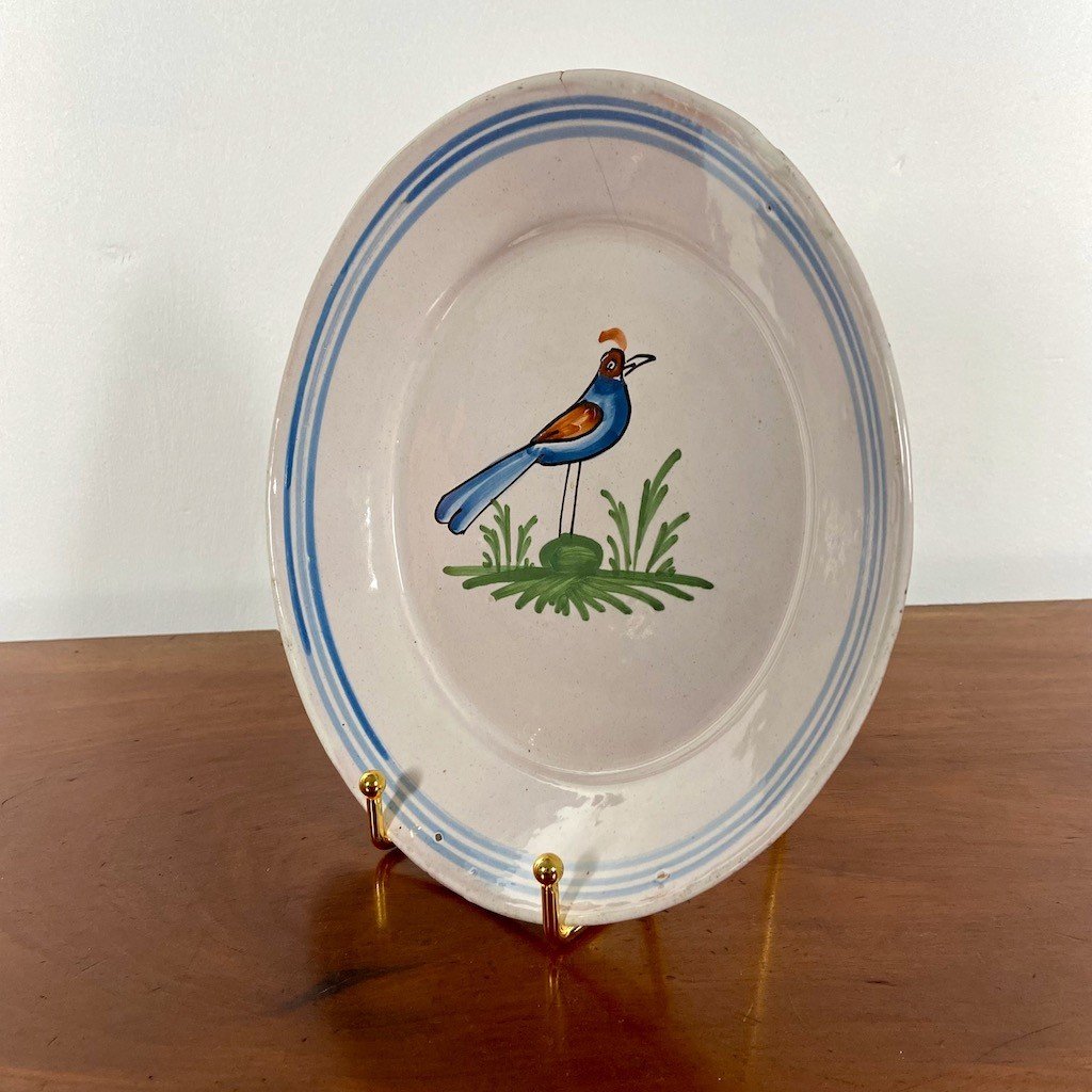 18th Century Earthenware Plate-photo-3