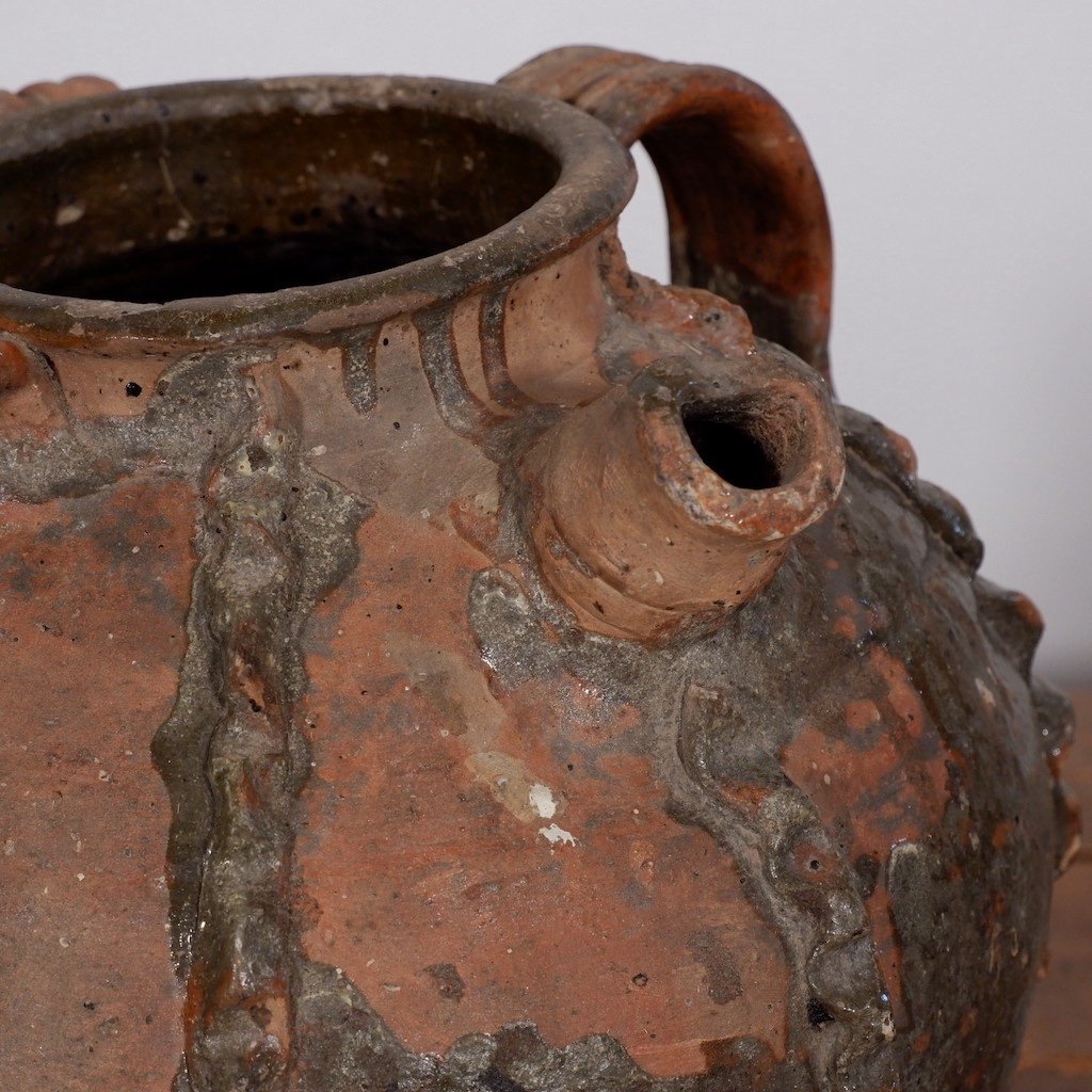 Pot d’huile de noix antique, France, 1800-photo-1