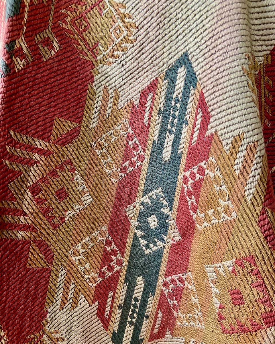 Old French Curtain Or Portiere -photo-2