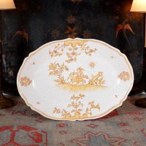 18th Century Fiaence Polychrome ''moustiers'' Platter