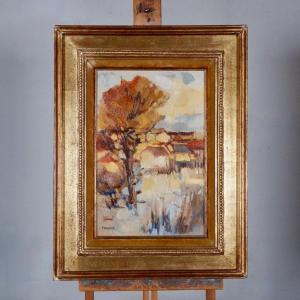 Huile de paysage sur toile