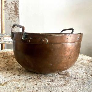 Ancien Pot de confiserie en cuivre Français