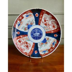 Grand plat japonais ancien Imari.