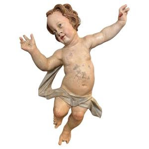 Early 18th Century Baroque Italian Sculpture Of An Angel