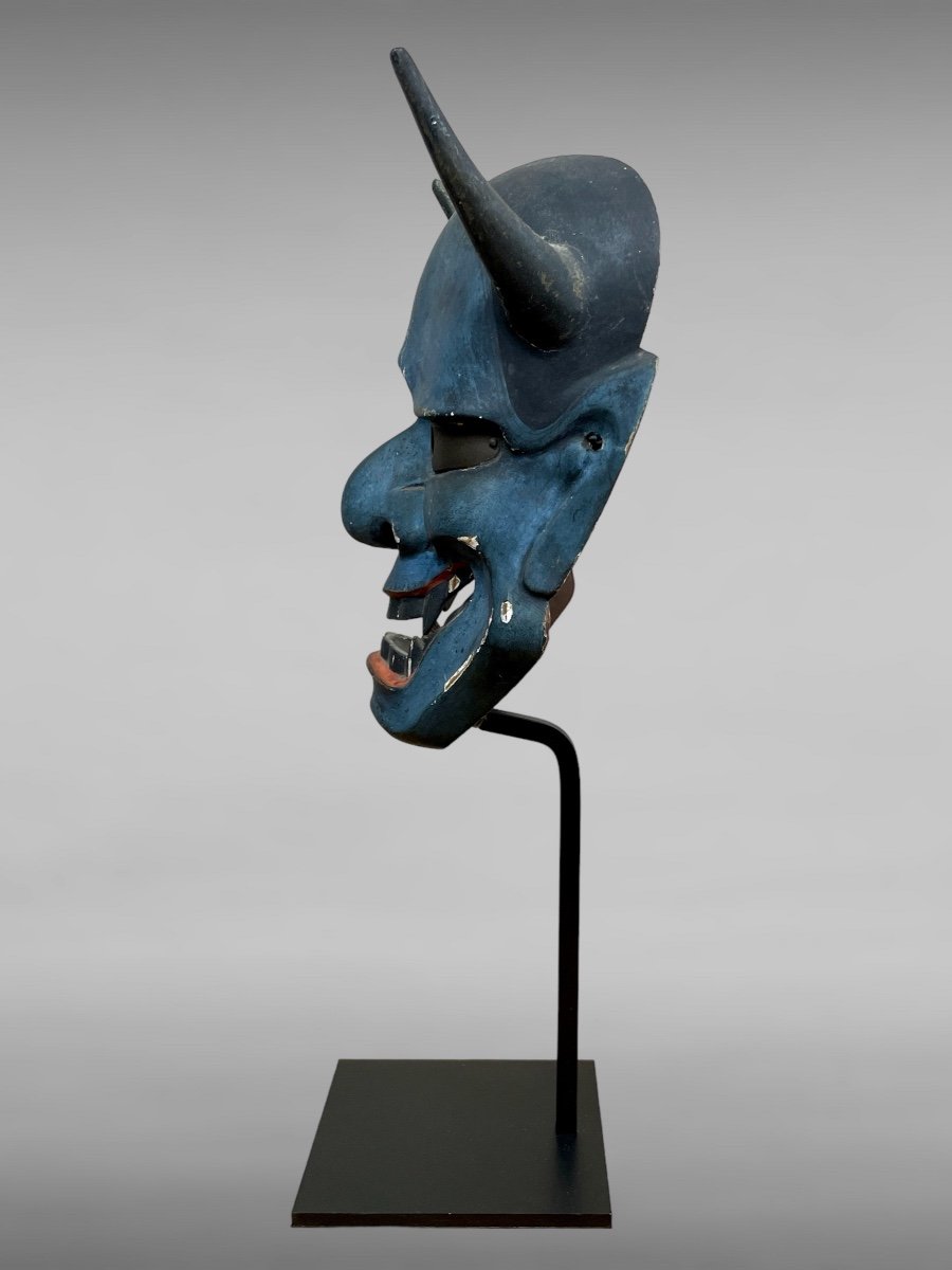 Masque De Théâtre Nô Figurant Hannya - Période Edo (1603-1868). -photo-1