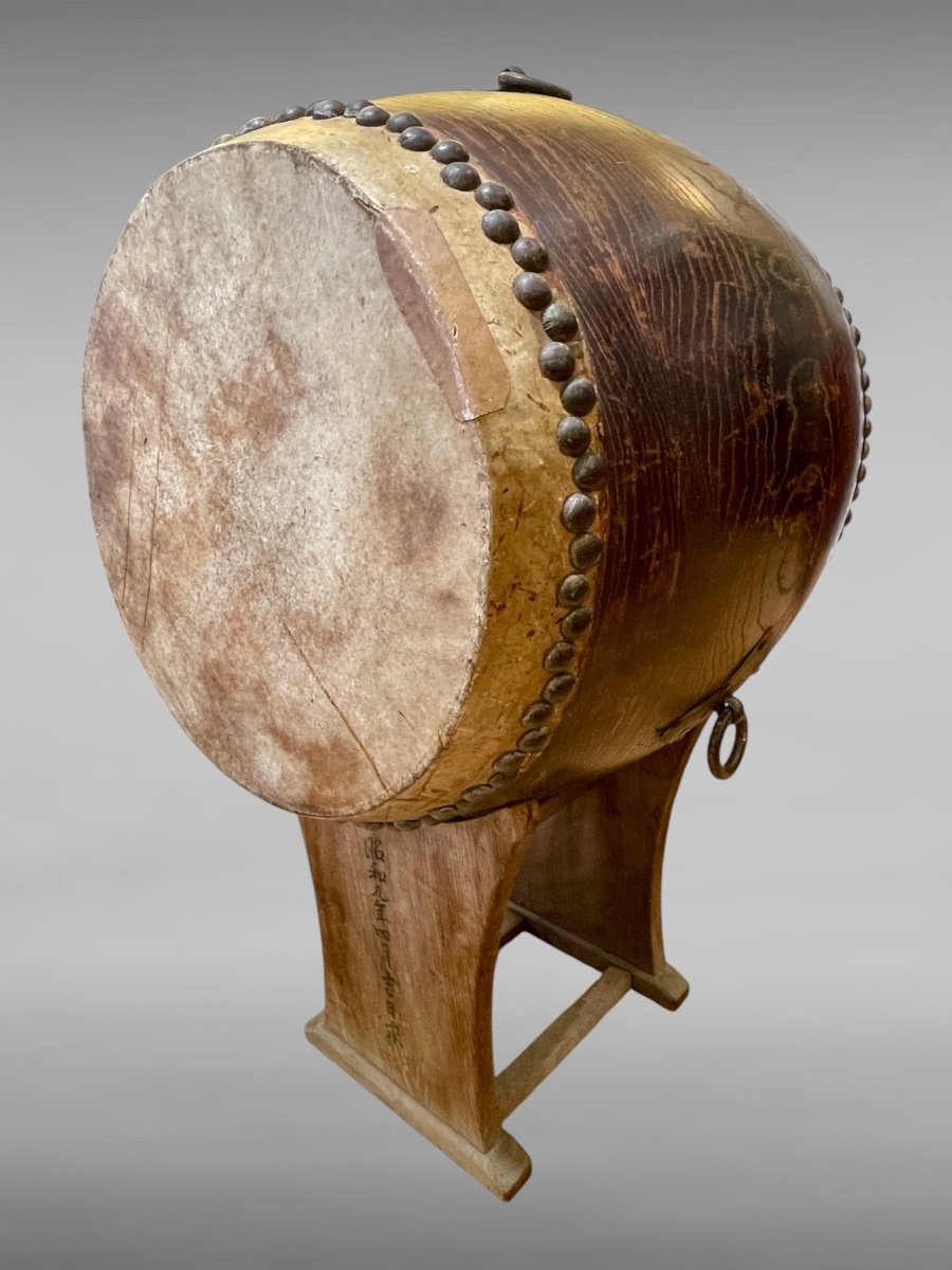 Important Taiko Drum - Meiji Period (1868 - 1912).-photo-3