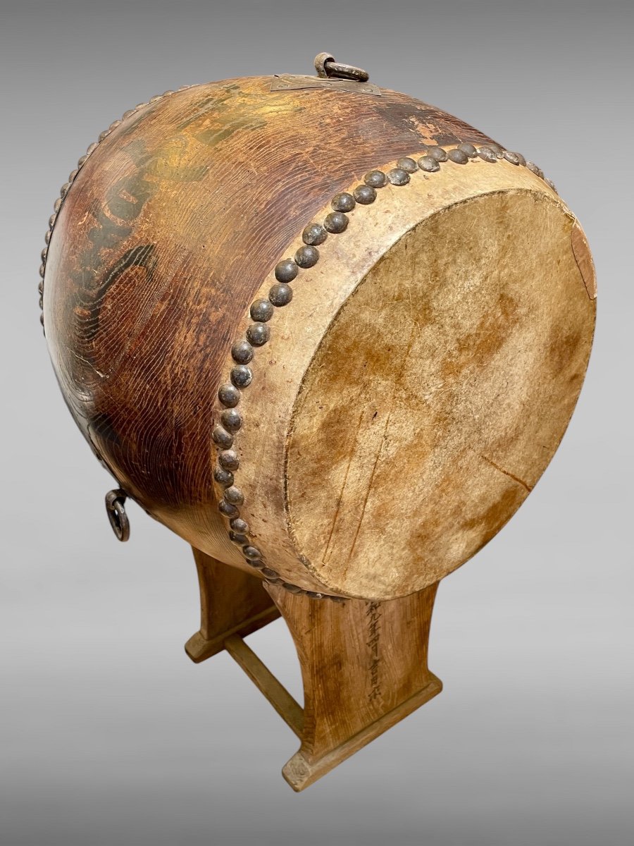 Important Taiko Drum - Meiji Period (1868 - 1912).-photo-4