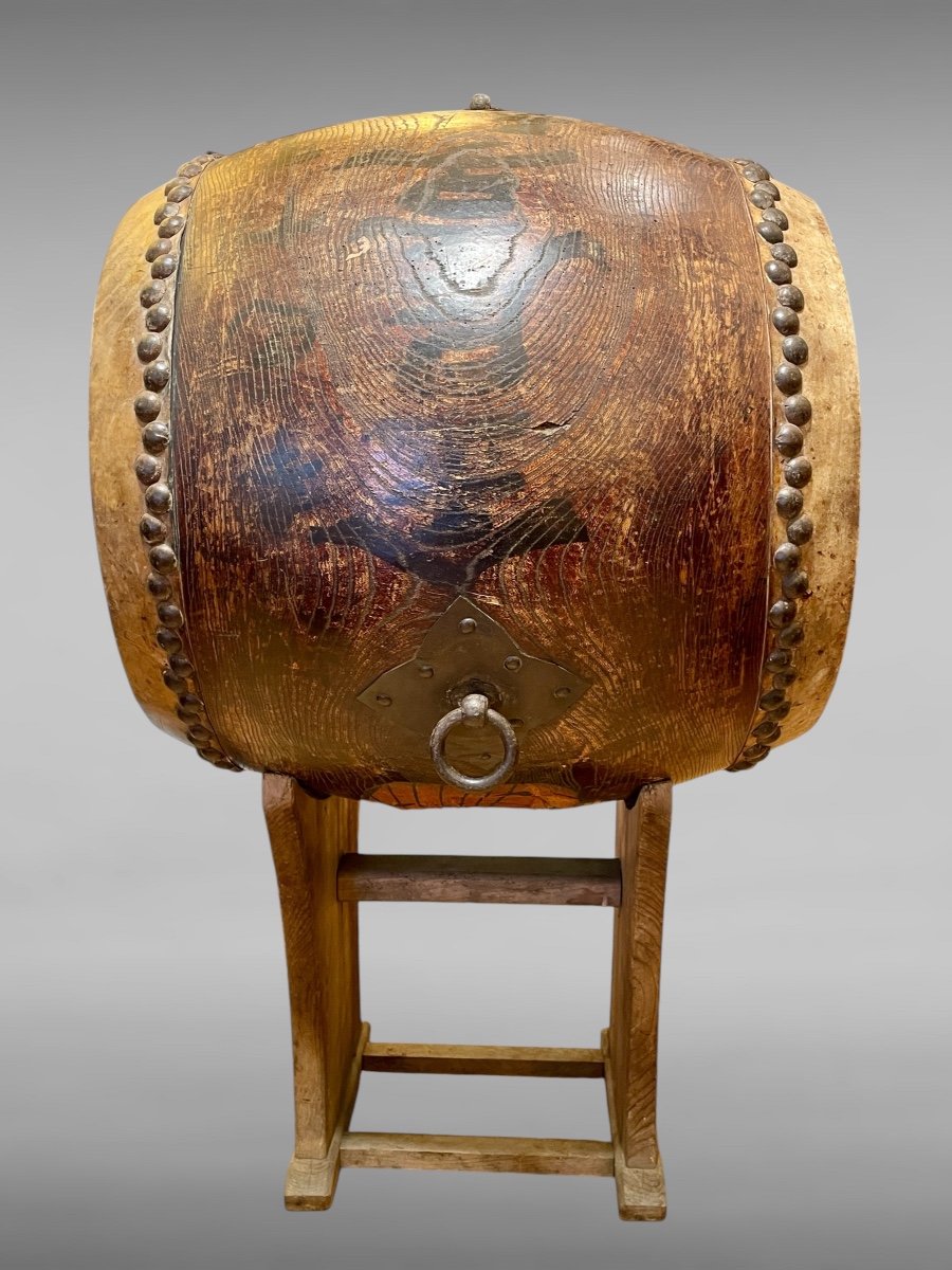 Important Taiko Drum - Meiji Period (1868 - 1912).-photo-1