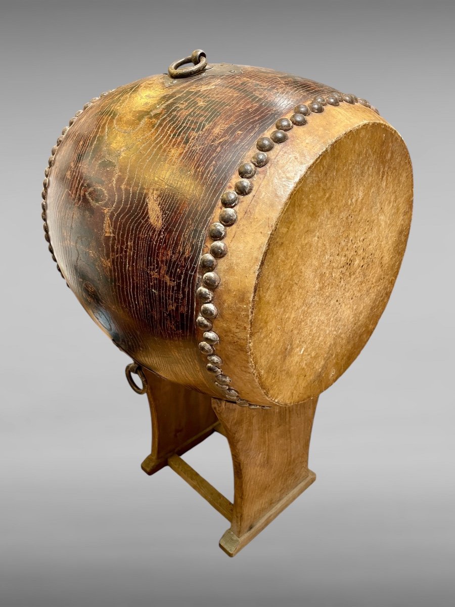 Important Taiko Drum - Meiji Period (1868 - 1912).-photo-3