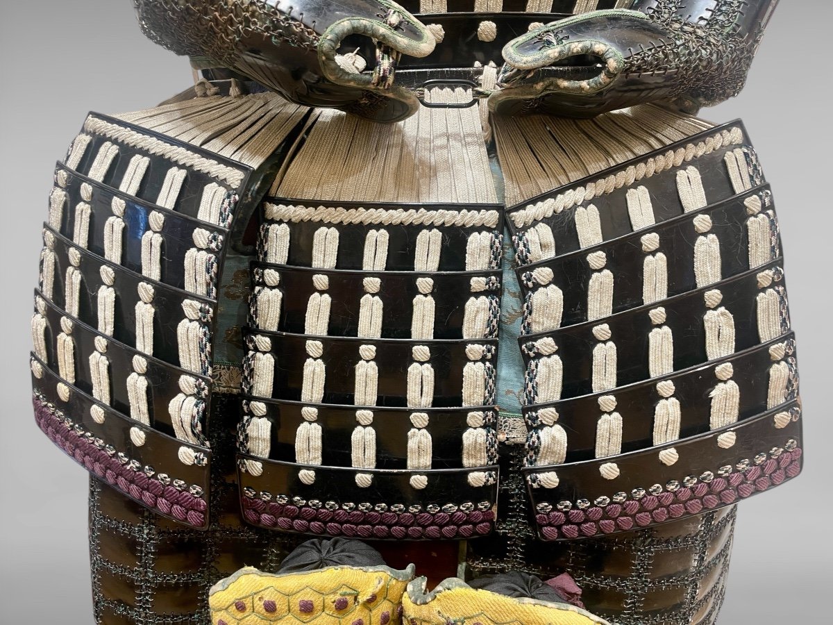 Armure Complète De Samuraï -kabuto signe ki muneh Période Edo (1603 - 1868).-photo-1