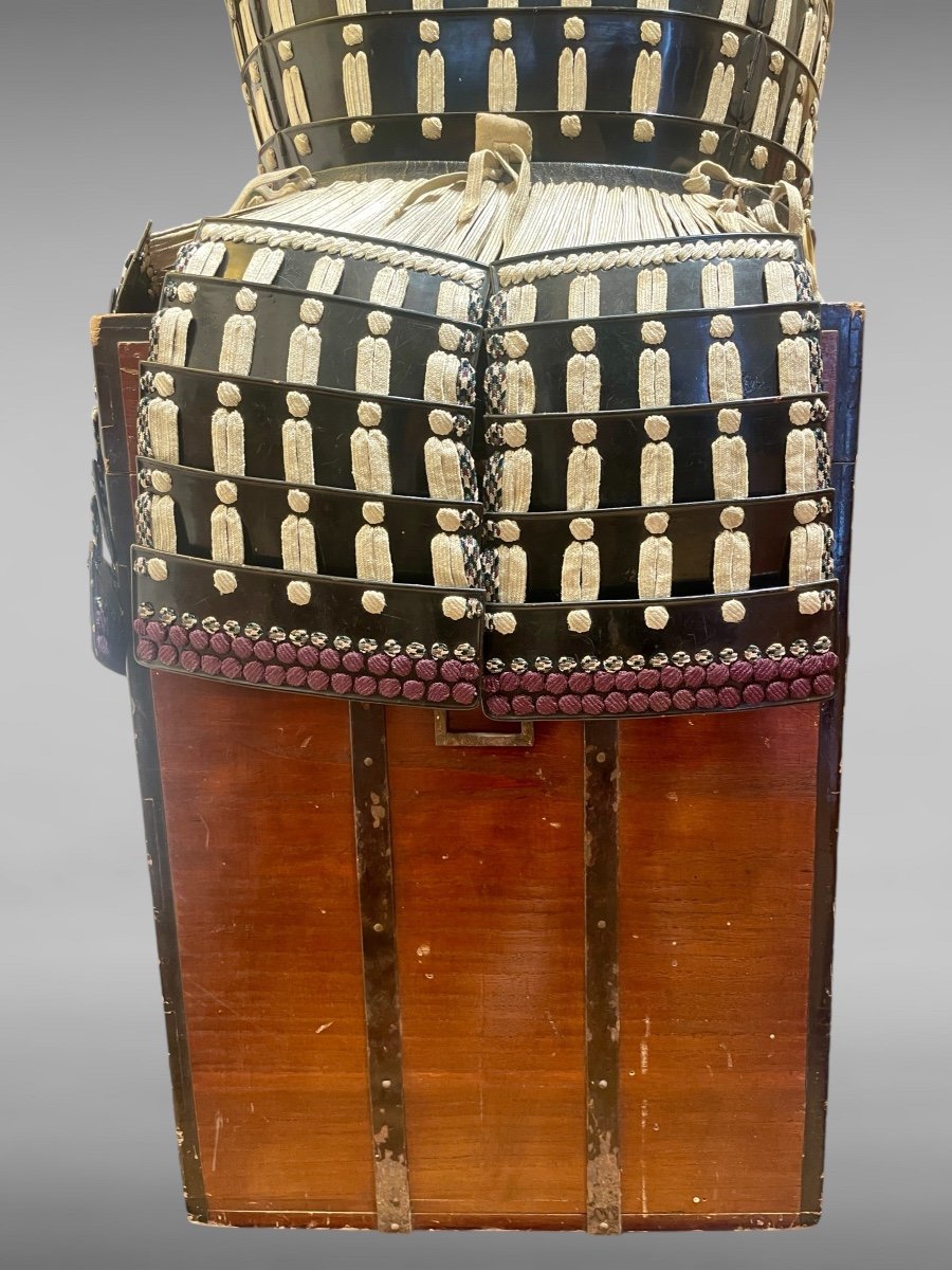 Armure Complète De Samuraï -kabuto signe ki muneh Période Edo (1603 - 1868).-photo-7