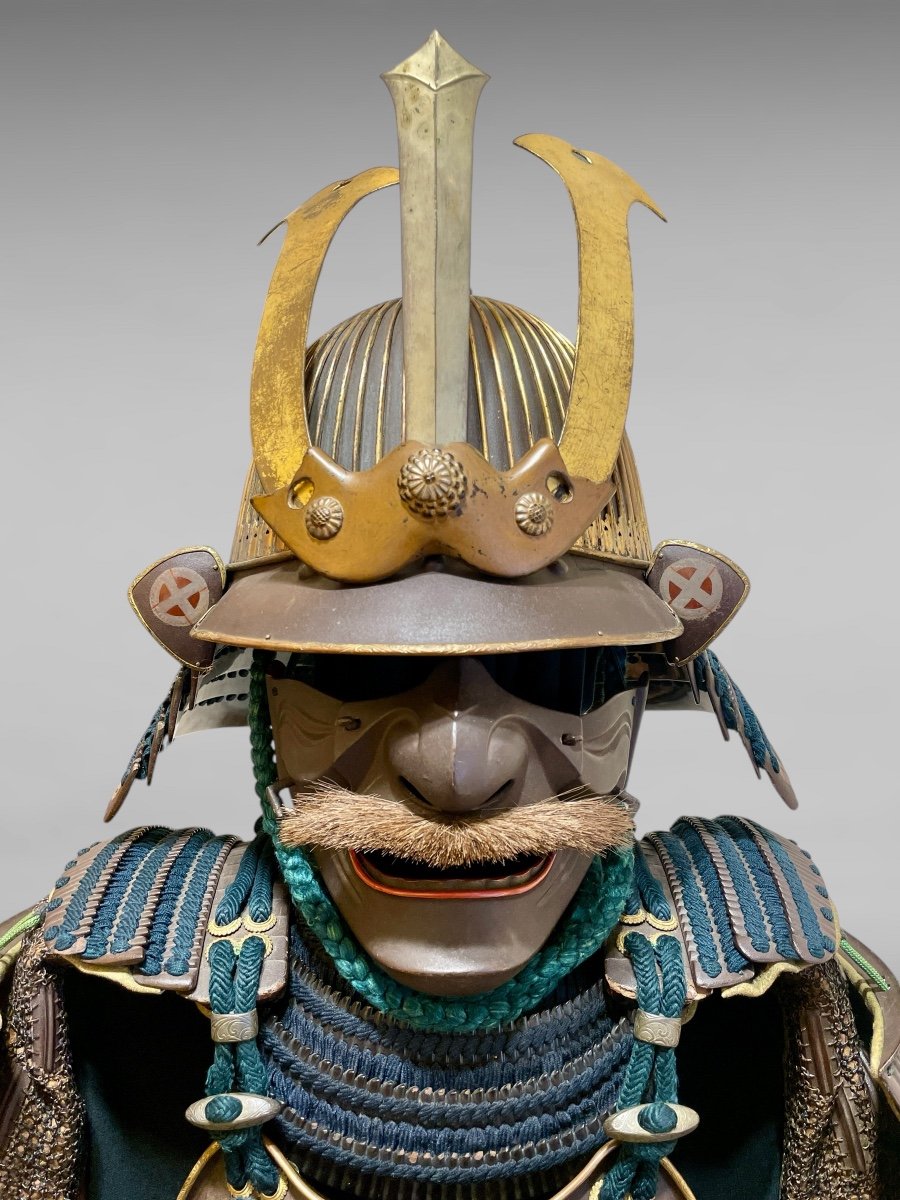 Armure Complète De Samuraï  du clan SHIMAZU- Période Edo (1603 - 1868).-photo-4