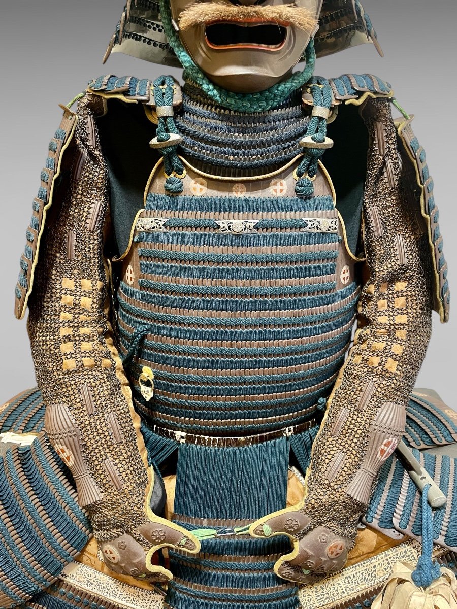 Armure Complète De Samuraï  du clan SHIMAZU- Période Edo (1603 - 1868).-photo-3