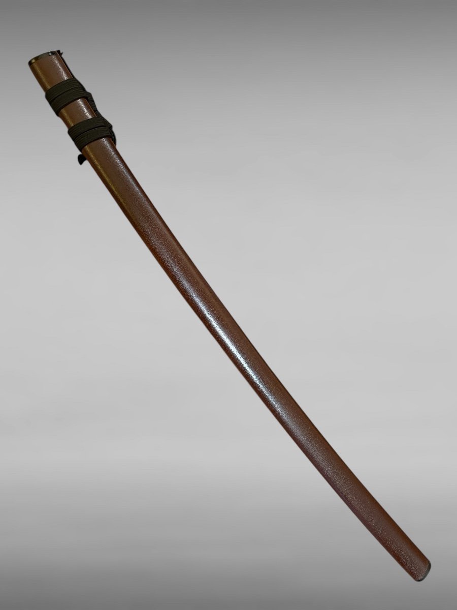 Sabre Japonais Katana, atribue a Osafune tsuneie  La Lame Montée En Shirasaya - xve Siècle.-photo-1